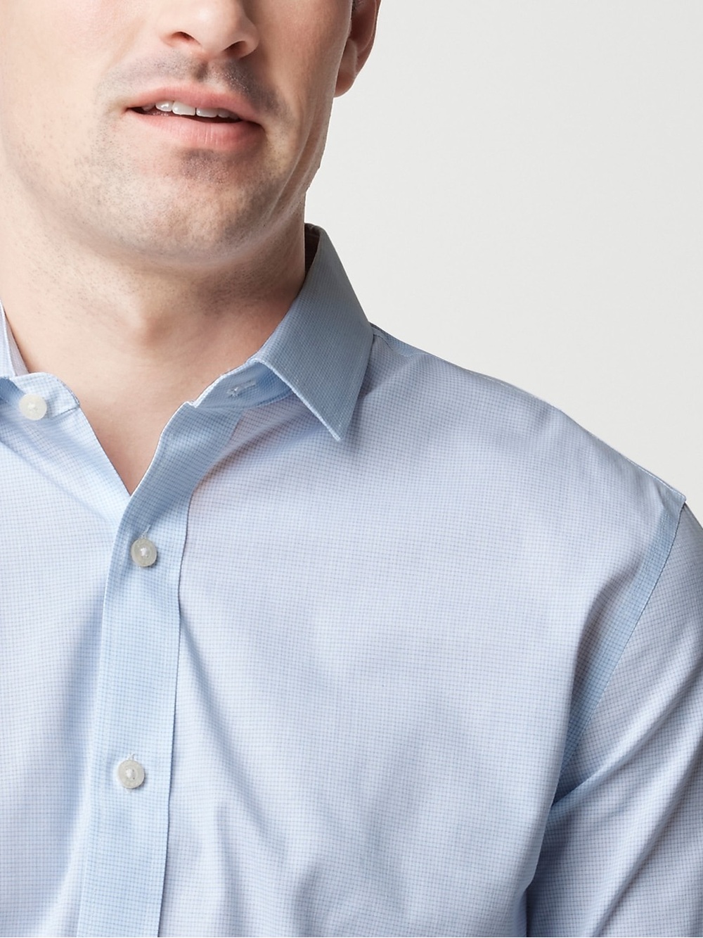 J.Crew Wrinkle-free dress shirt in White Pale Seascape size XL NWT - Picture 4 of 7